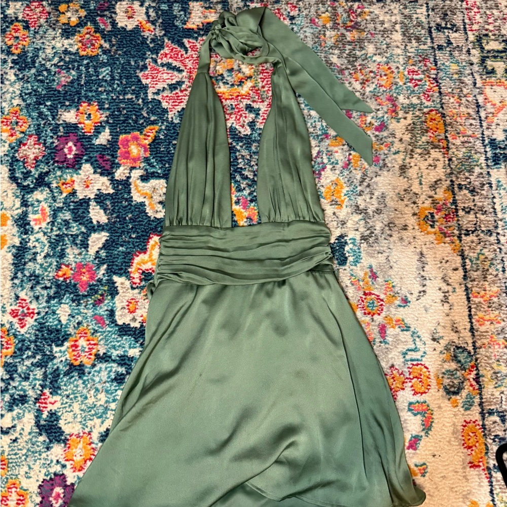 Green Halter Dress— Lucy in the Sky